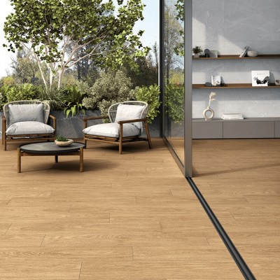 Porcelanato Tipo Madera Color Cafe 30x150